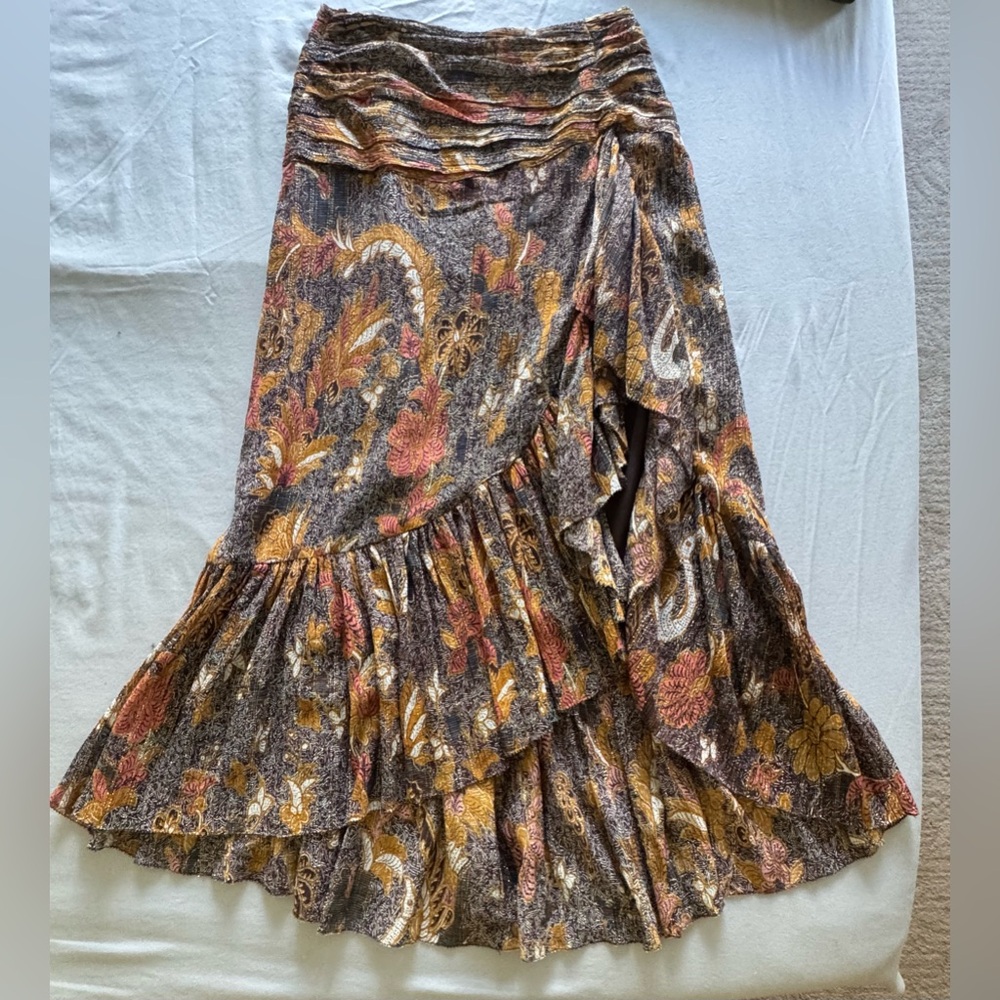 Ulla Johnson Multicolor Floral Maxi Skirt